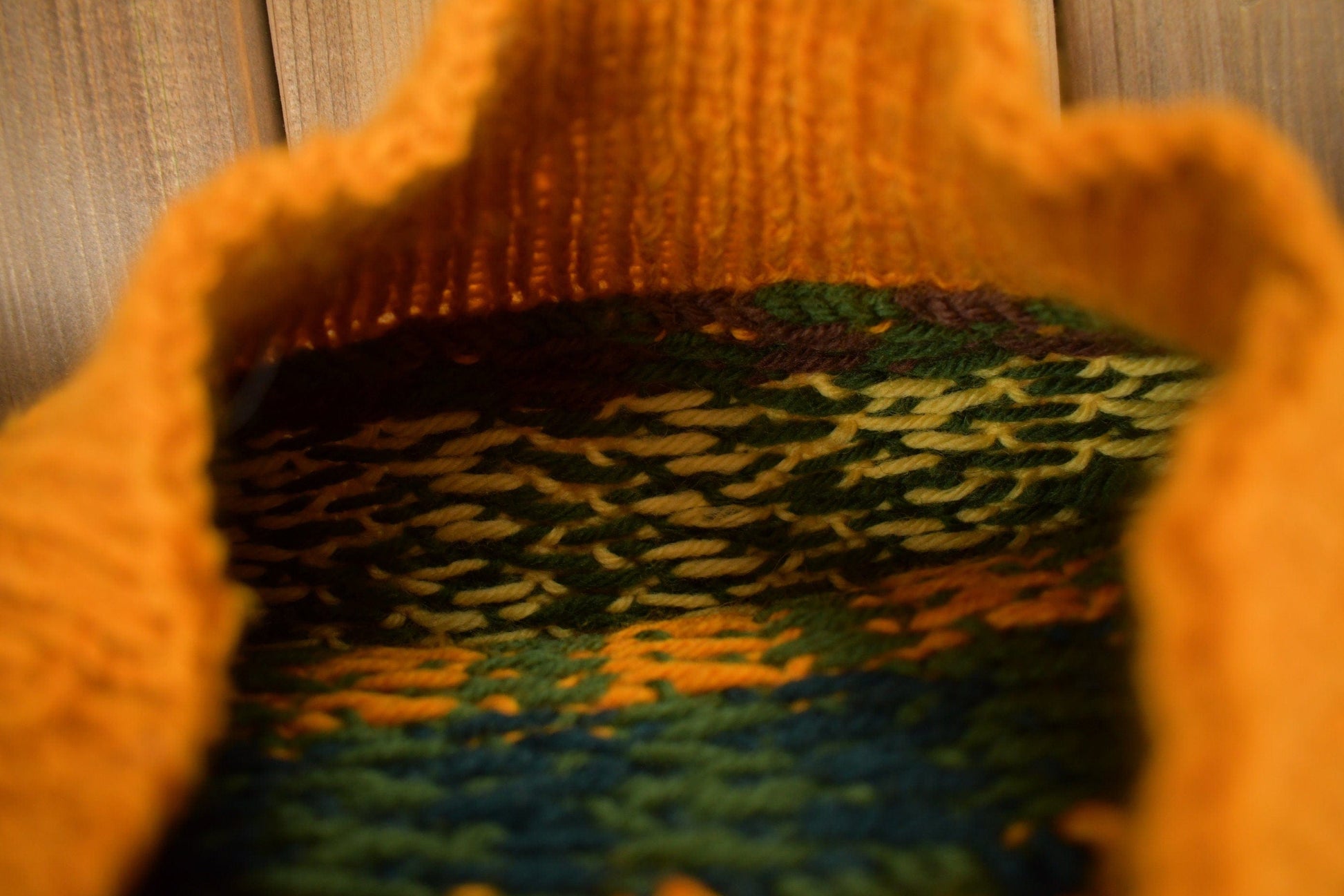 Vintage 1960s Southwestern Knit Turtleneck Sweater Men's Medium from propervintagecanada