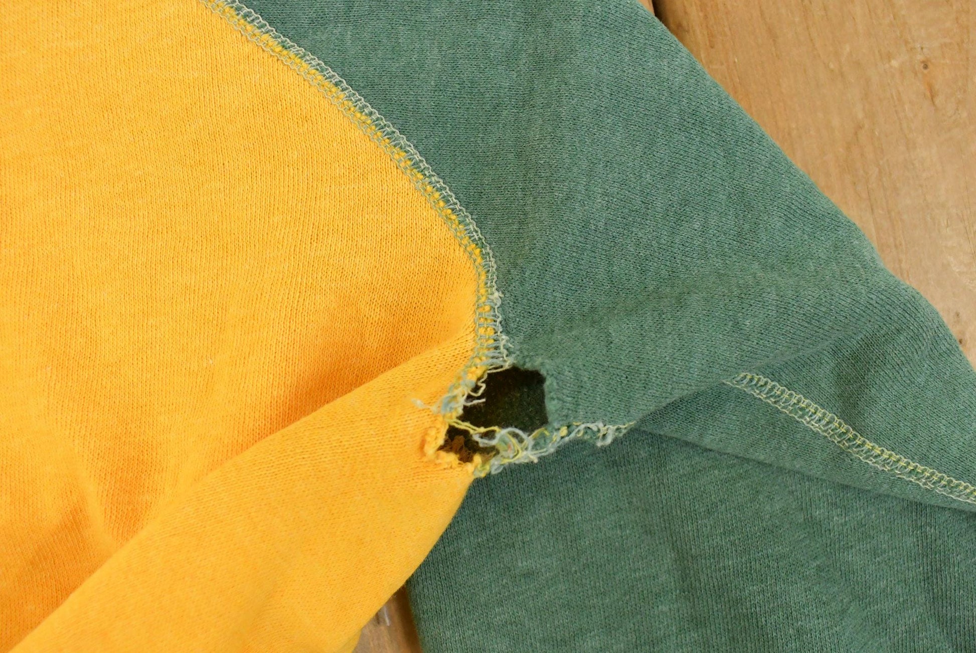 Vintage 1960s Sportswear Quality Knit Blank Thrashed Crewneck Sweatshirt Men's 2XS Men's 2XL from propervintagecanada