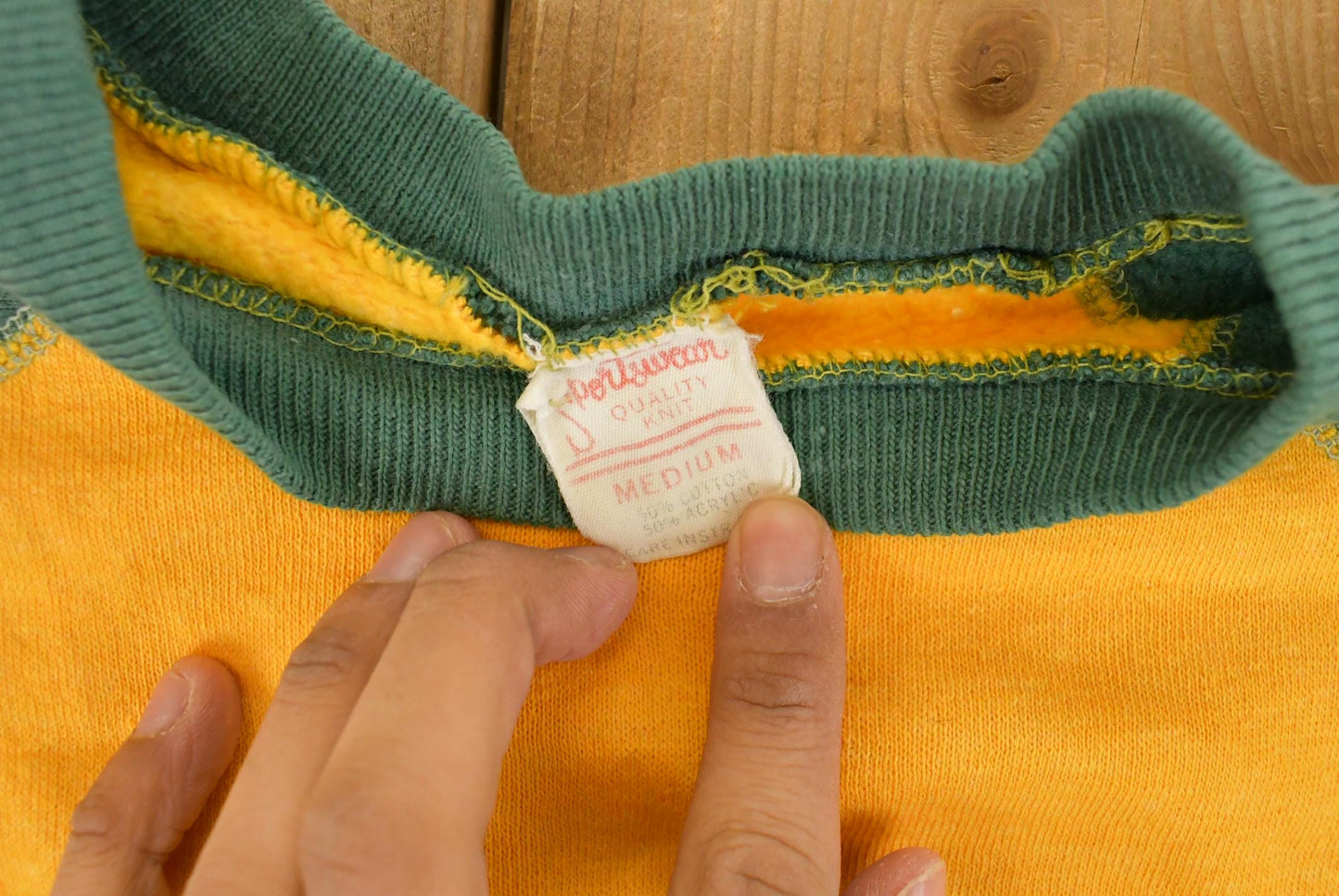 Vintage 1960s Sportswear Quality Knit Blank Thrashed Crewneck Sweatshirt Men's 2XS Men's 2XL from propervintagecanada