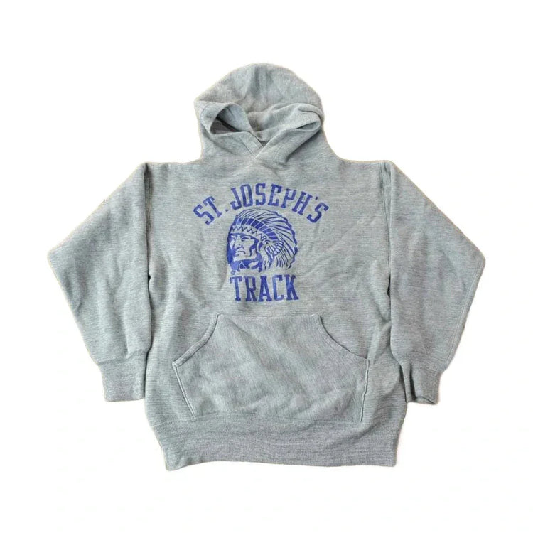 Vintage 1960s St Joseph's Track Double Faced Hoodie from propervintagecanada