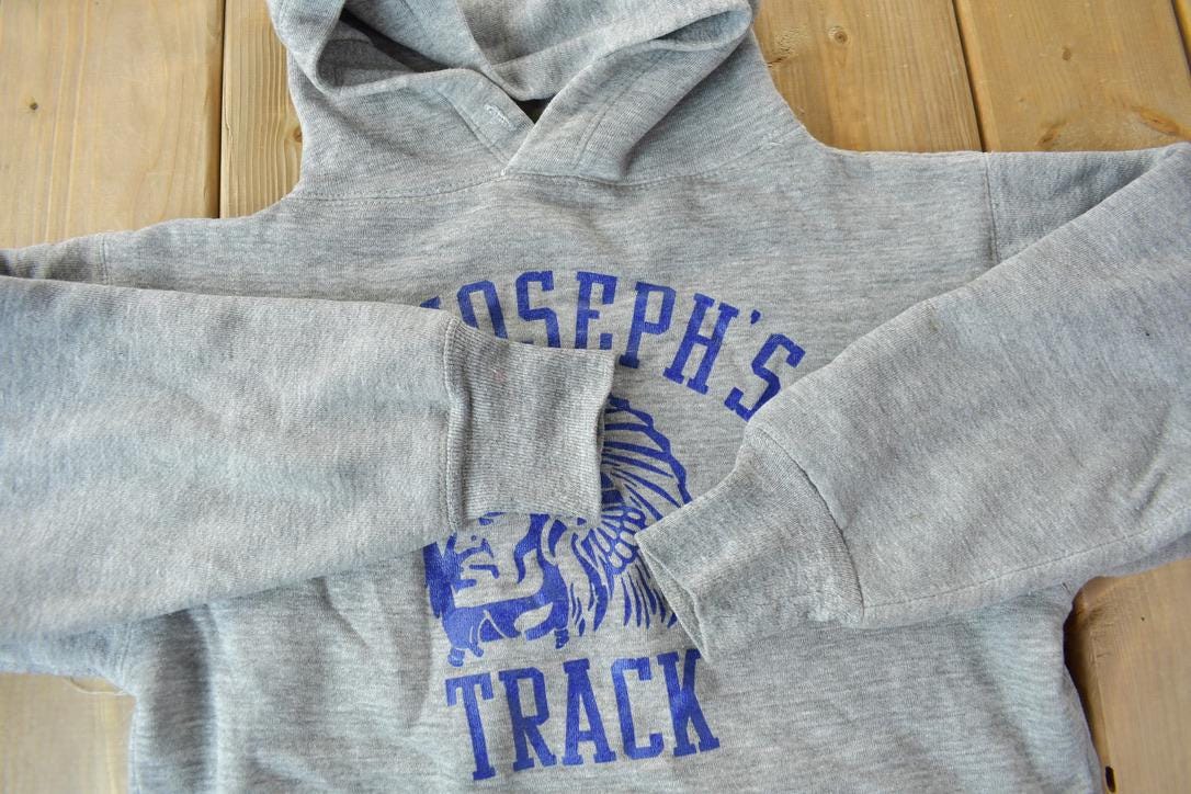Vintage 1960s St Joseph's Track Double Faced Hoodie from propervintagecanada