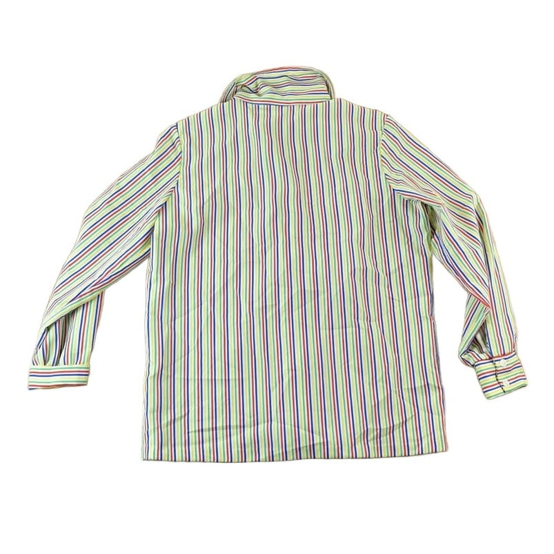 Vintage 1960s Striped Button Up Shirt Men's Large from propervintagecanada