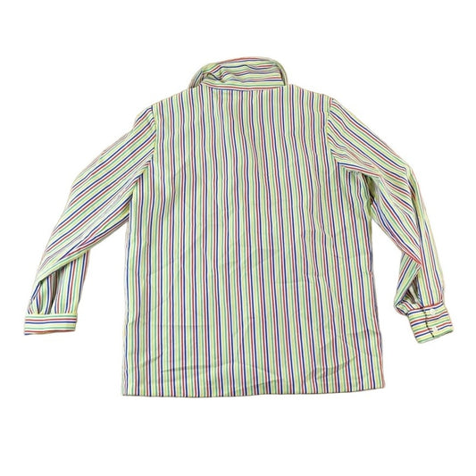Vintage 1960s Striped Button Up Shirt Men's Large from propervintagecanada