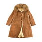 Vintage 1960s Suede Leather Shearling Jacket Men's Medium from propervintagecanada