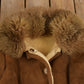 Vintage 1960s Suede Leather Shearling Jacket Men's Medium from propervintagecanada