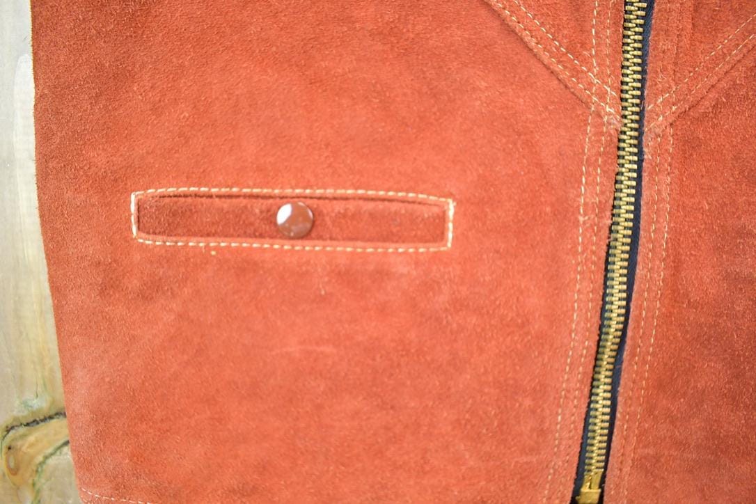 Vintage 1960s Suede Leather Womens Vest from propervintagecanada