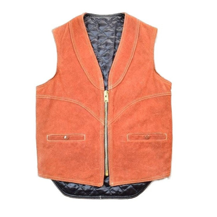 Vintage 1960s Suede Leather Womens Vest from propervintagecanada