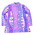 Vintage 1960s Swinging London mock turtleneck Abstract Pattern Tunic Dress Women&