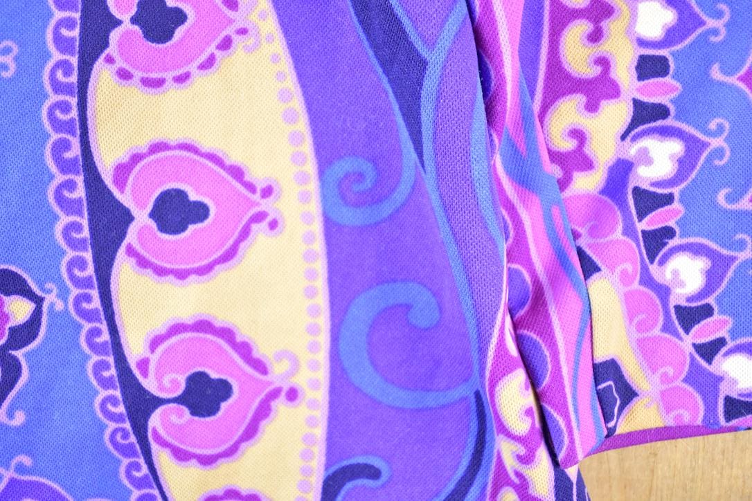 Vintage 1960s Swinging London mock turtleneck Abstract Pattern Tunic Dress Women's S from propervintagecanada
