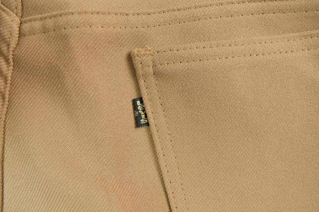 Vintage 1960s Tan Levis Gold Tab Pants Men's 34 x 30 from propervintagecanada