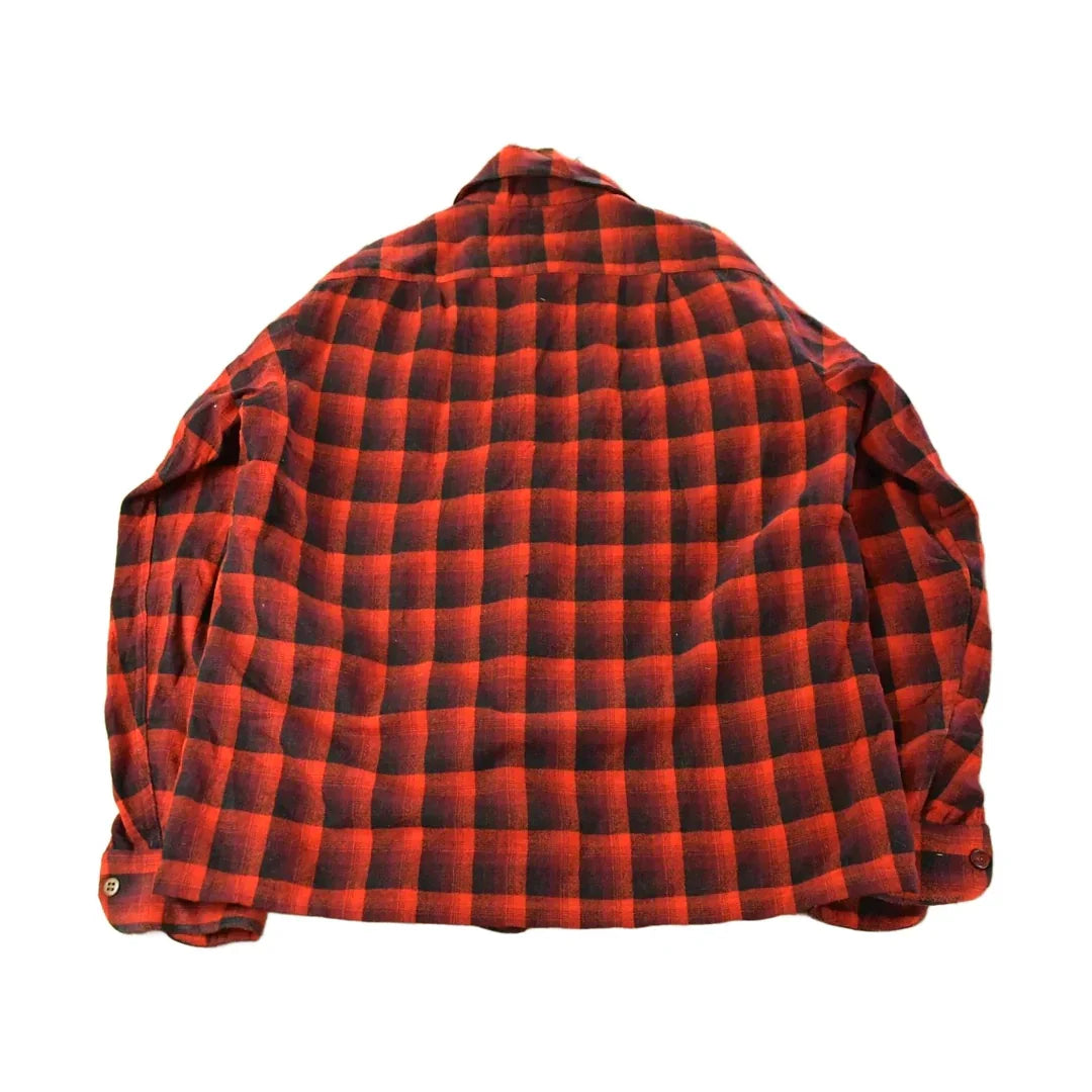 Vintage 1960s Thrashed Pendleton Wool Flannel Shirt Men's M from propervintagecanada