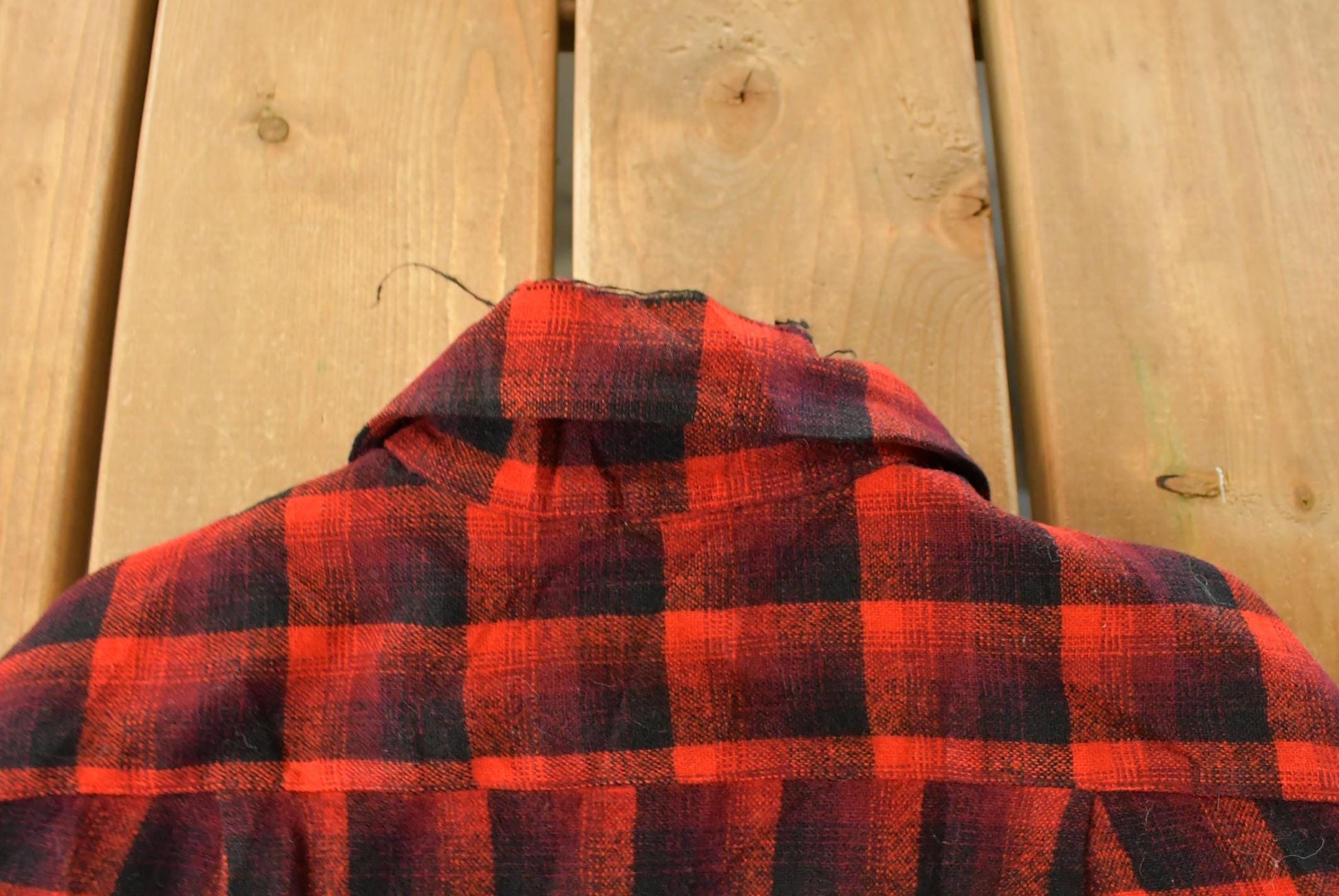 Vintage 1960s Thrashed Pendleton Wool Flannel Shirt Men's M from propervintagecanada