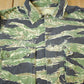 Vintage 1960s Tigercamo Stripe Military Camouflage Button Up Jacket Men's Large from propervintagecanada