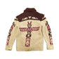 Vintage 1960s Totem Pole Cowichan Knit Cardigan Sweater Men's Large from propervintagecanada