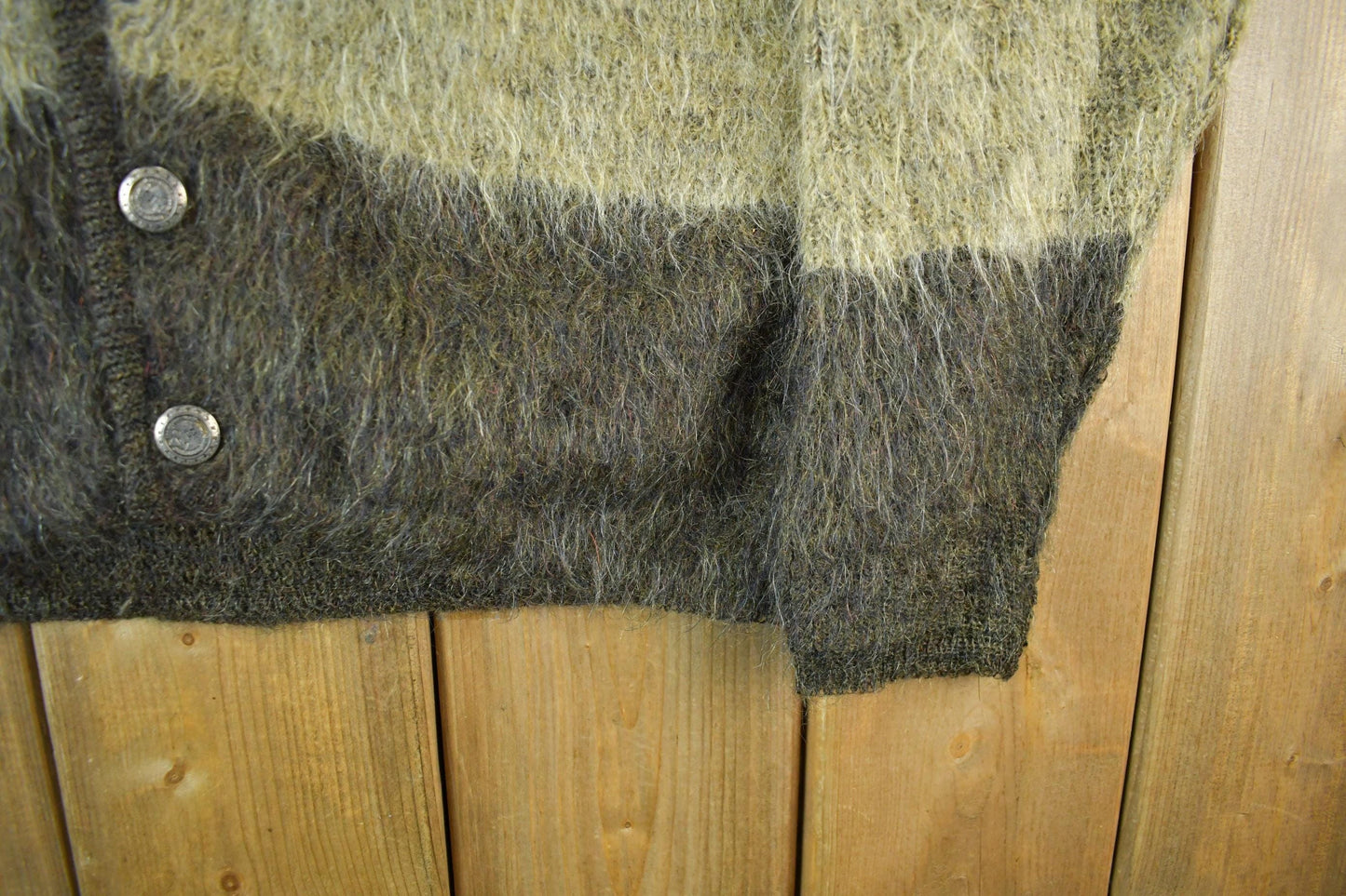Vintage 1960s Towncraft Mohair Wool Grunge Knit Cardigan Sweater Adult Large Men's Large from propervintagecanada