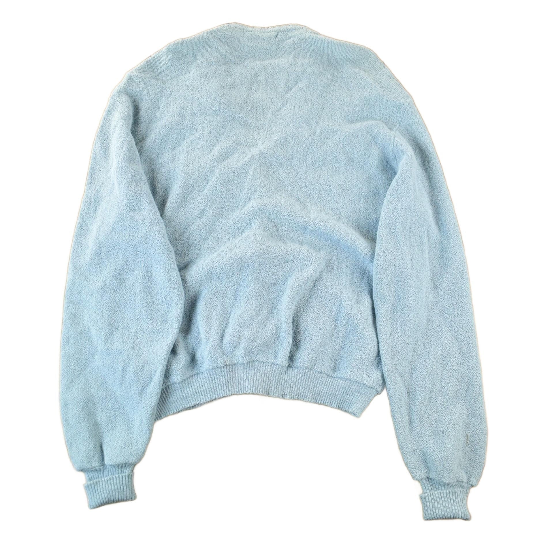 Vintage 1960s Towne & Knit Alpaca Wool Knit Cardigan Sweater Men's Large from propervintagecanada