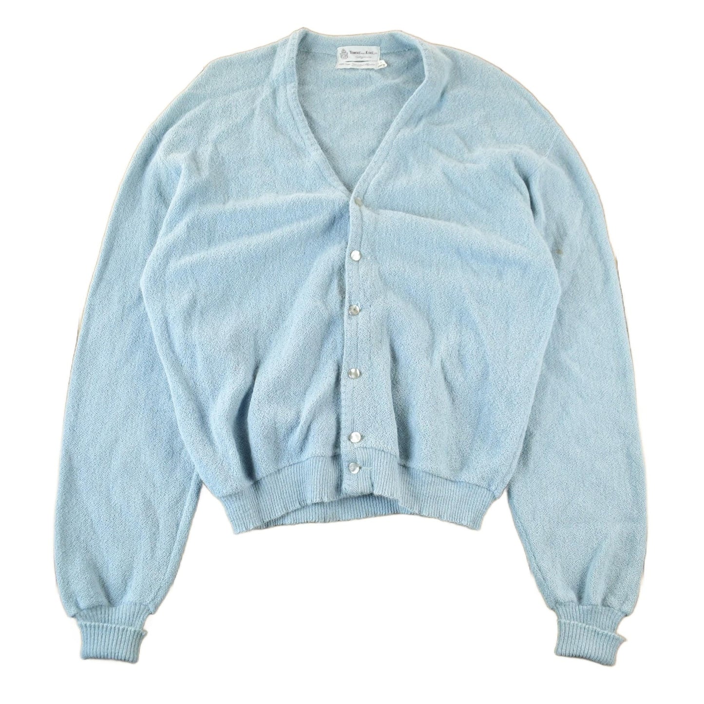 Vintage 1960s Towne & Knit Alpaca Wool Knit Cardigan Sweater Men's Large from propervintagecanada