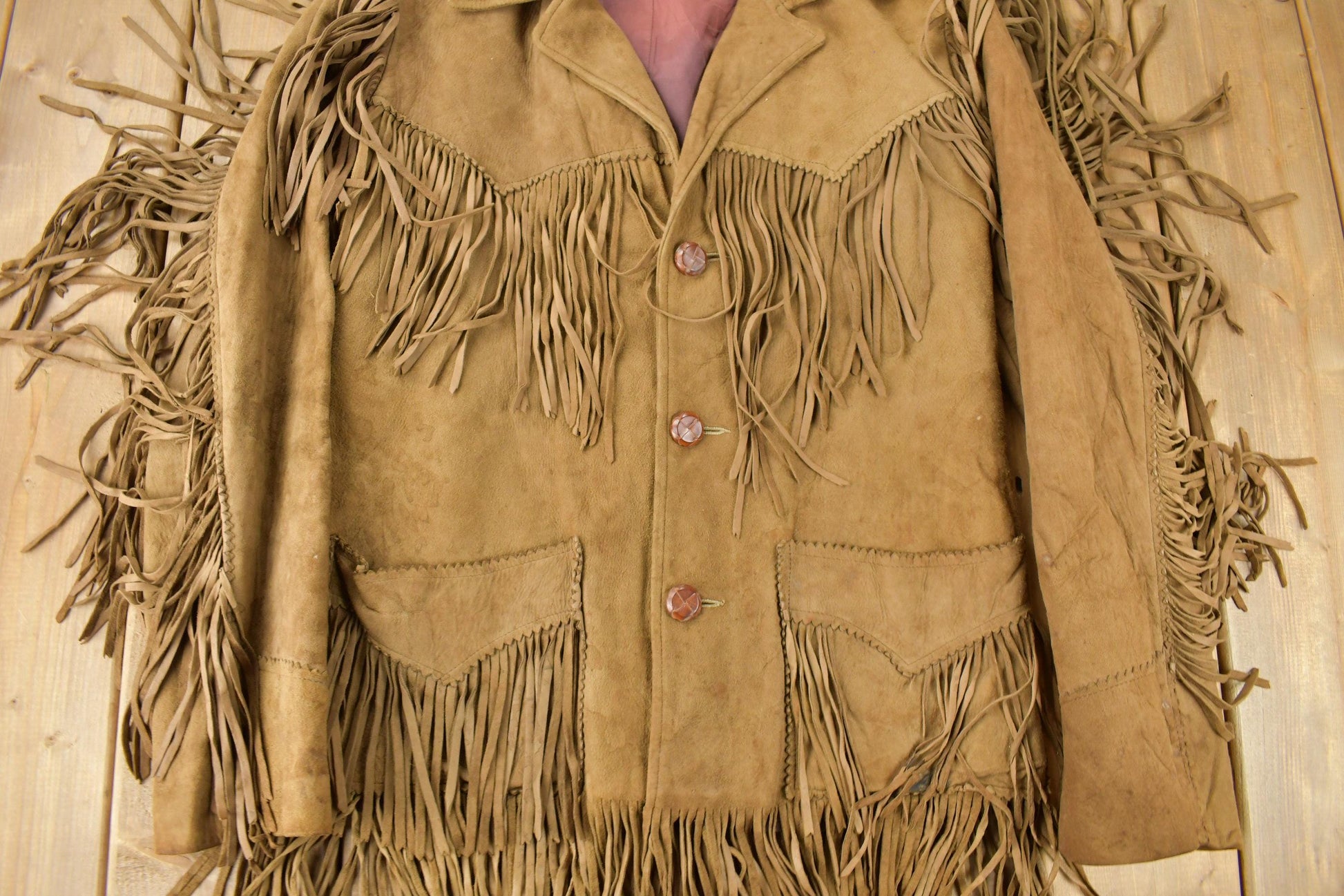 Vintage 1960s Trego's Westwear Fringe Leather Jacket from propervintagecanada
