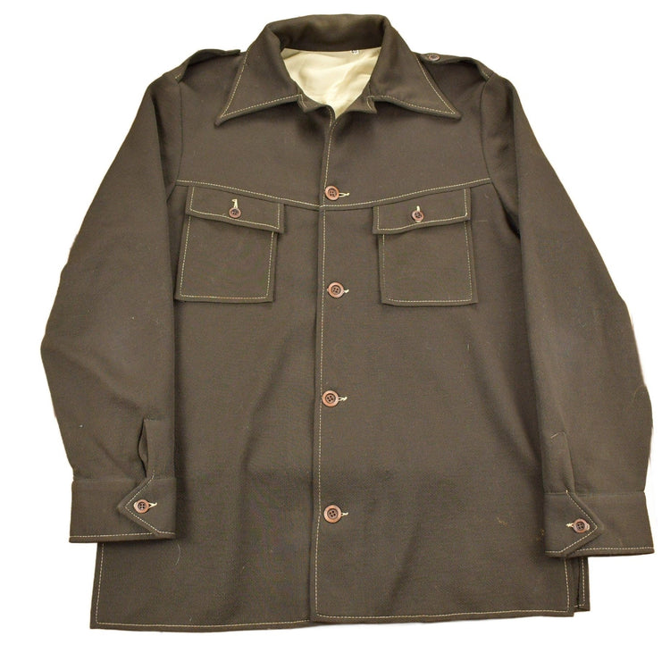 Vintage 1960s Trevira Polyester Button-Up Shirt Men's Medium from propervintagecanada