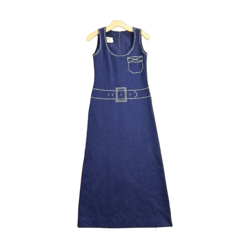 Vintage 1960s Tromp L'oeil Mr Mort Dress from propervintagecanada