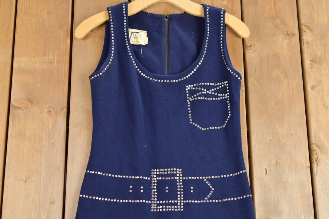 Vintage 1960s Tromp L'oeil Mr Mort Dress from propervintagecanada