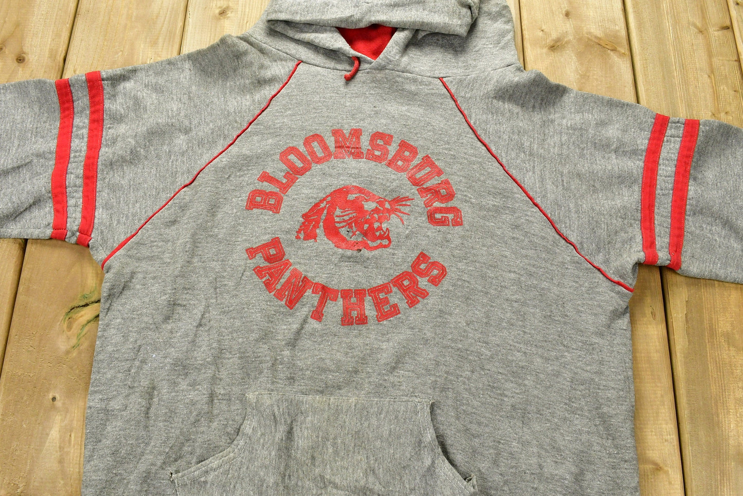 Vintage 1960s University of Bloomsburg Panthers Collegiate Hoodie Men's Large from propervintagecanada