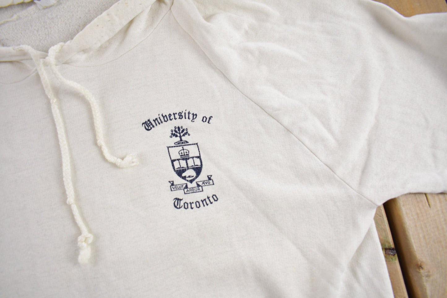 Vintage 1960s University of Toronto Collegiate Hoodie Women's S from propervintagecanada
