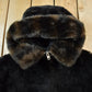 Vintage 1960s Upik Fur Products Brown Fur Zip Up Jacket Men's Medium from propervintagecanada