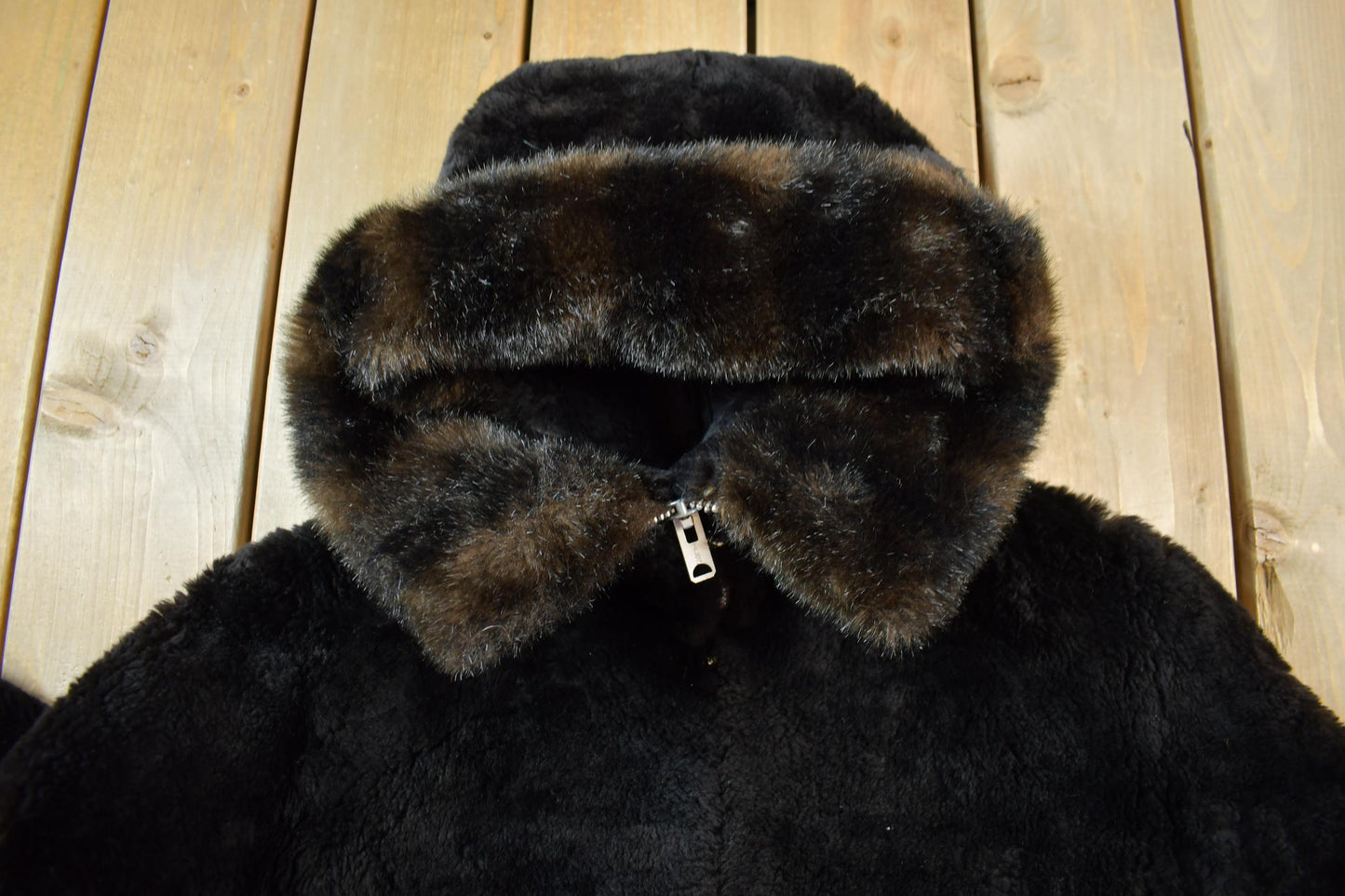Vintage 1960s Upik Fur Products Brown Fur Zip Up Jacket Men's Medium from propervintagecanada