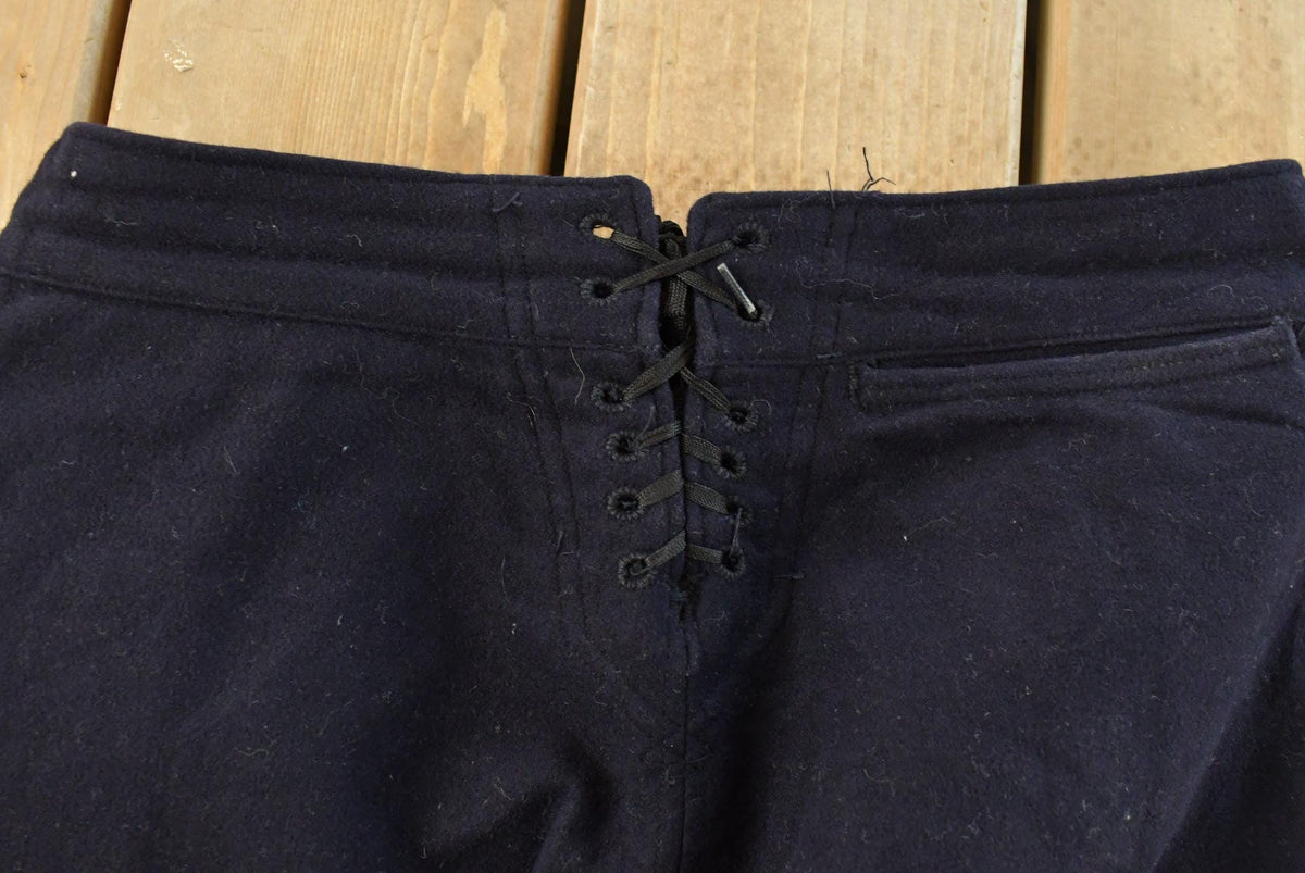 Vintage 1960s US Navy Laced Fly Bell Bottom Pants Men's 28 x 28 from propervintagecanada