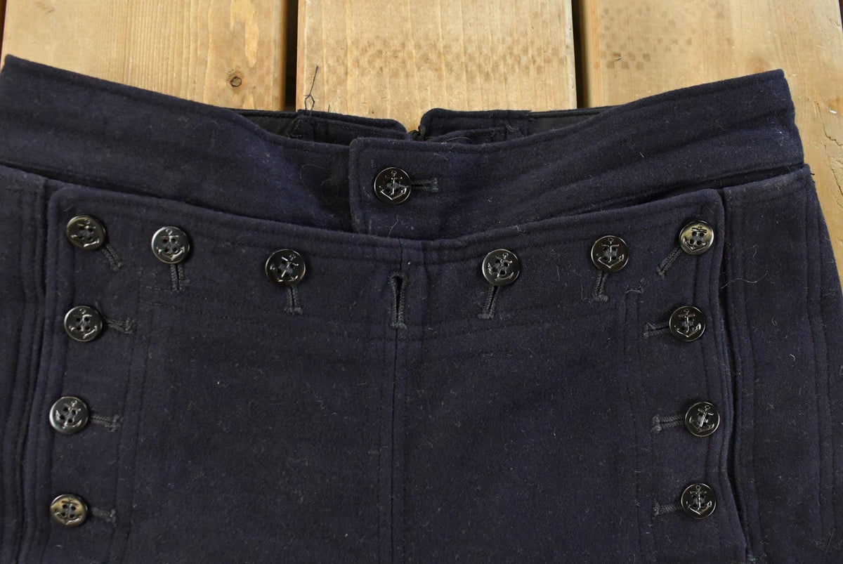 Vintage 1960s US Navy Laced Fly Bell Bottom Pants Men's 28 x 28 from propervintagecanada