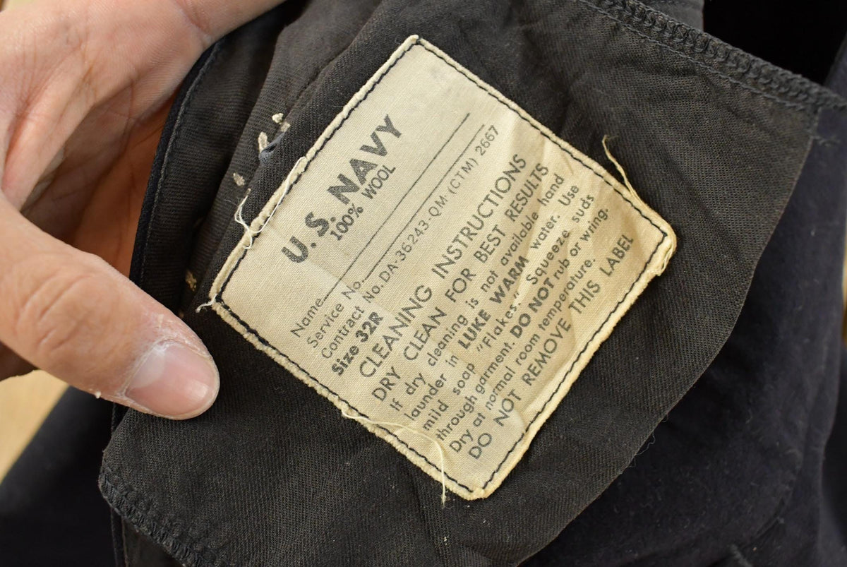 Vintage 1960s US Navy Laced Fly Bell Bottom Pants Men's 31 x 30 from propervintagecanada