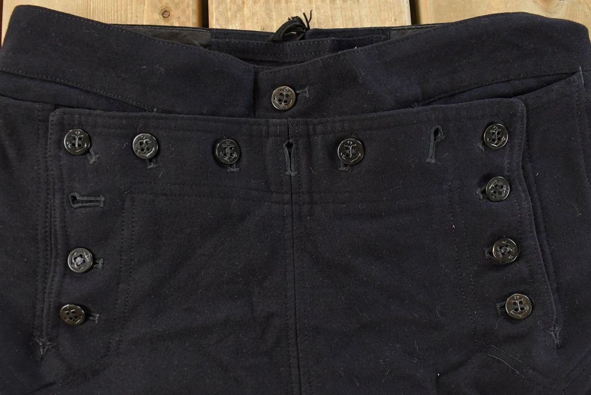 Vintage 1960s US Navy Laced Fly Bell Bottom Pants Men's 31 x 30 from propervintagecanada