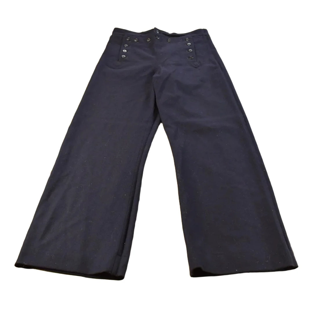Vintage 1960s US Navy Laced Fly Bell Bottom Pants Men's 34 x 32.5 from propervintagecanada