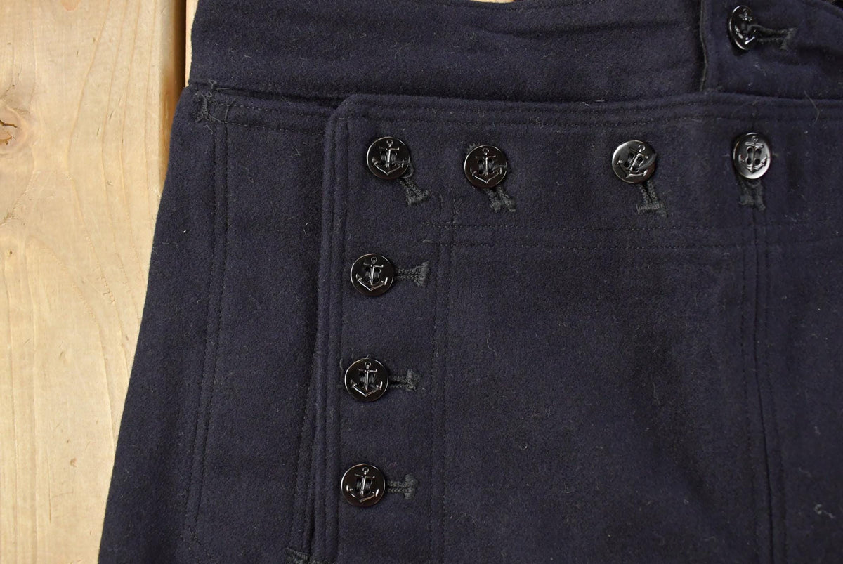 Vintage 1960s US Navy Laced Fly Bell Bottom Pants Men's 34 x 32.5 from propervintagecanada