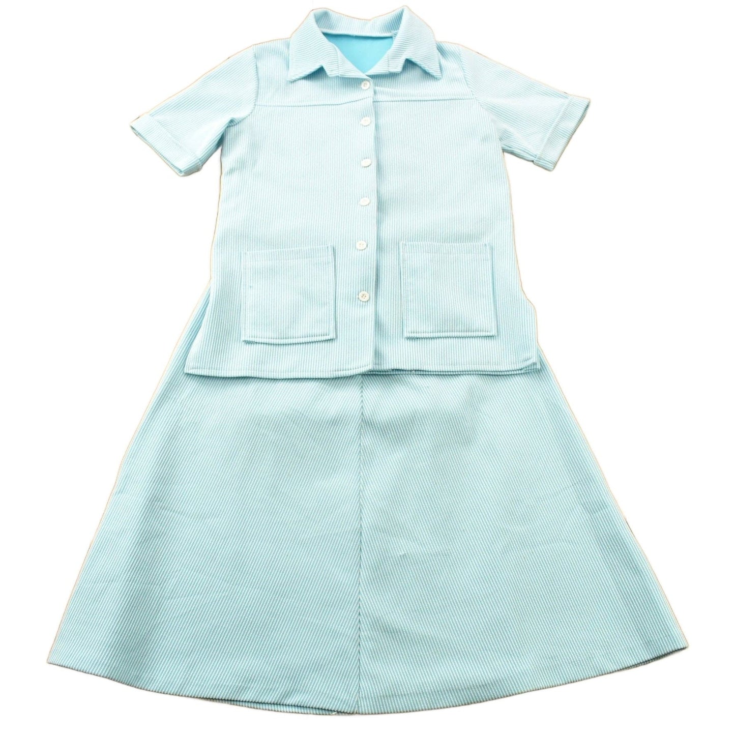 Vintage 1960s Women's Striped Polo Shirt & Skirt Set Women's Medium 10 from propervintagecanada