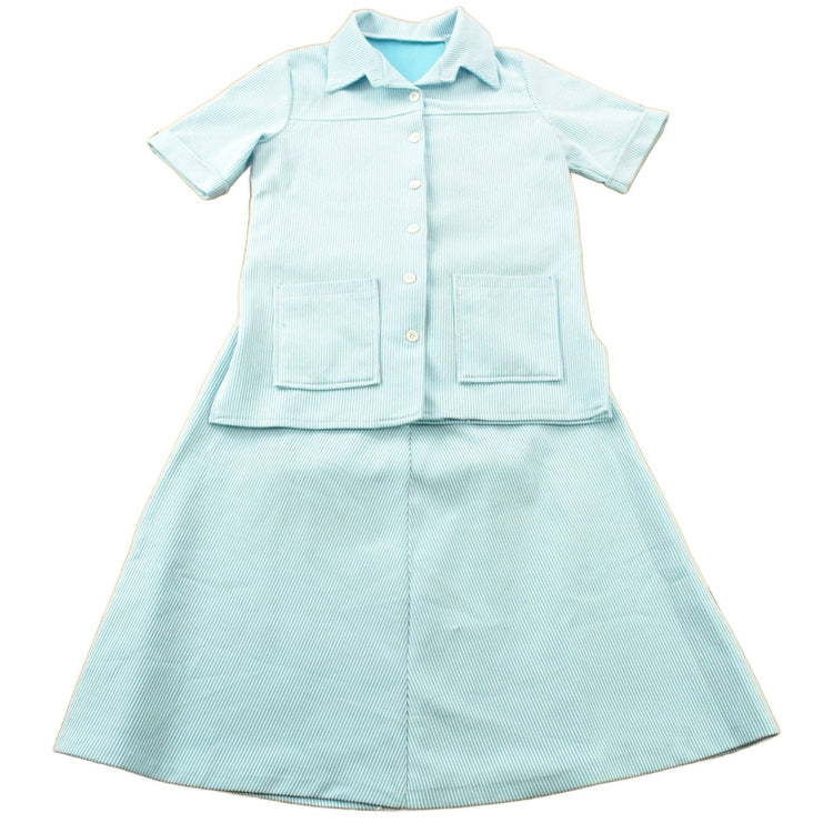 Vintage 1960s Women's Striped Polo Shirt & Skirt Set Women's Medium 10 from propervintagecanada