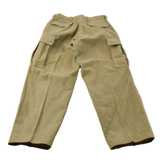 Vintage 1960s Wool Army Military Pants Men's 32 x 28.5 from propervintagecanada