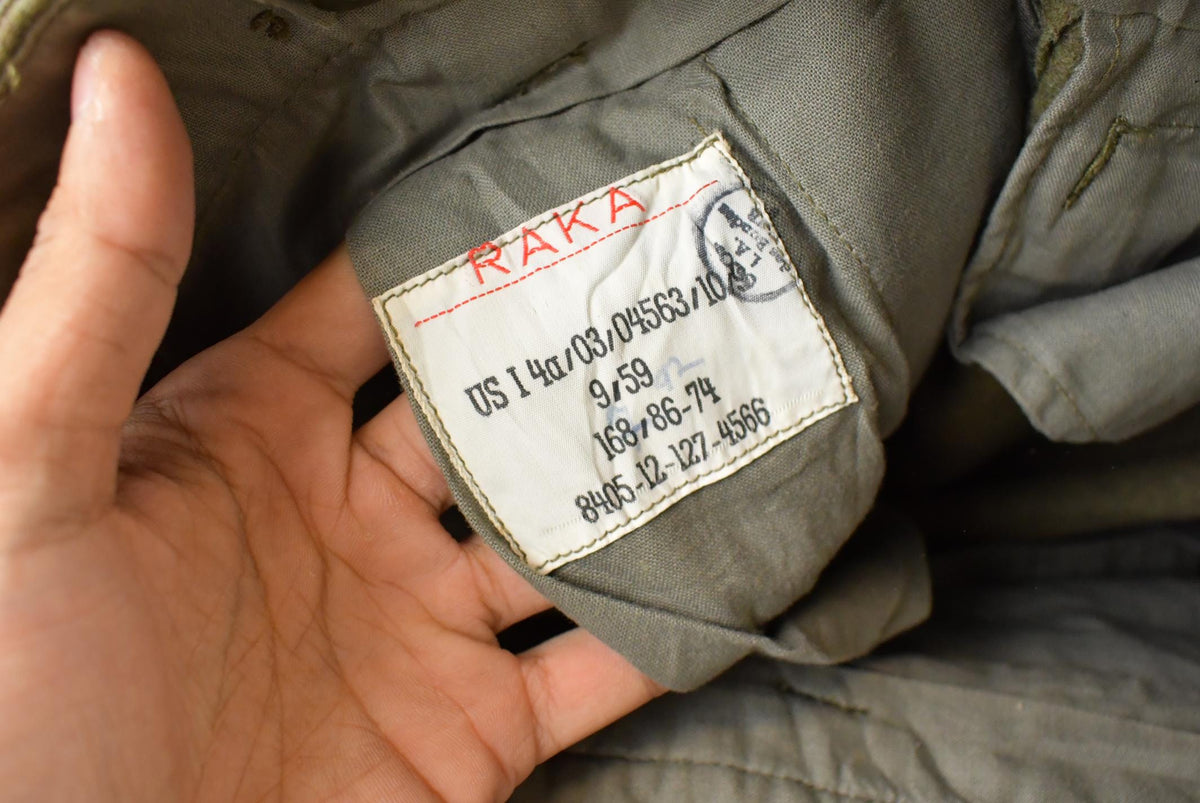 Vintage 1960s Wool Army Military Pants Men's 32 x 28.5 from propervintagecanada