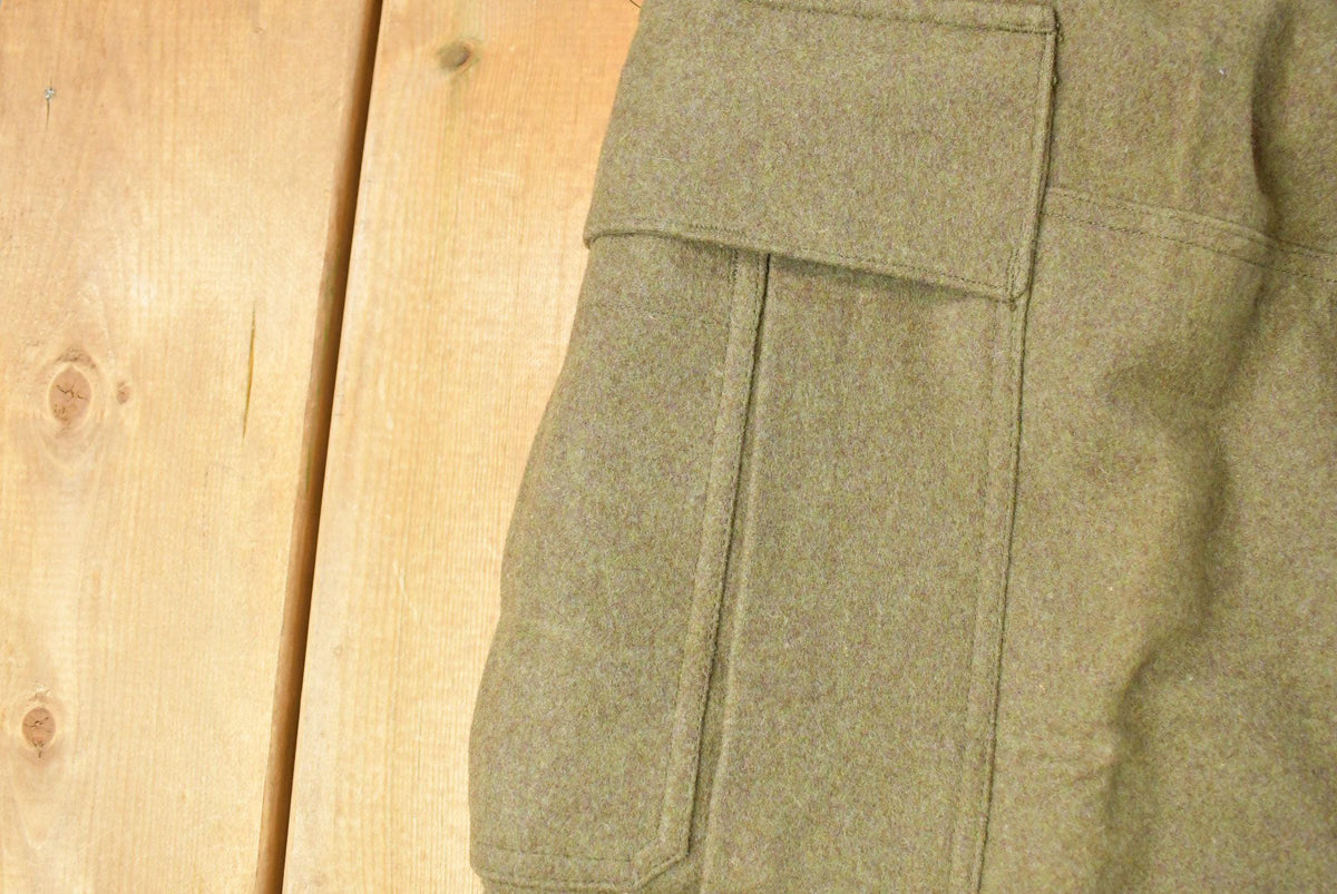 Vintage 1960s Wool Army Military Pants Men's 32 x 28.5 from propervintagecanada