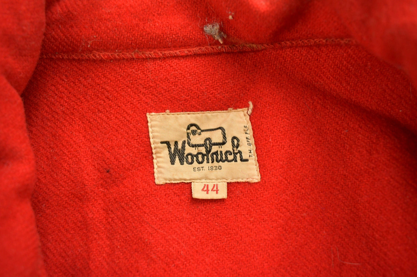 Vintage 1960s Woolrich Red Wool Jacket Men's XL from propervintagecanada