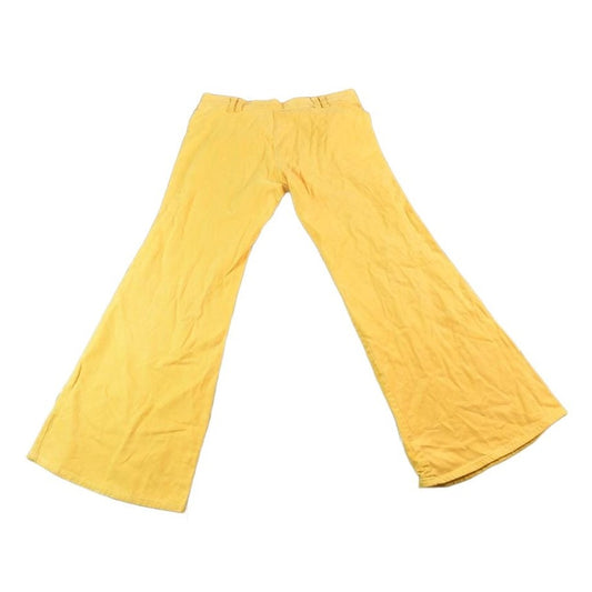 Vintage 1960s Yellow Bell Bottom Jeans Women's 30 x 29 from propervintagecanada