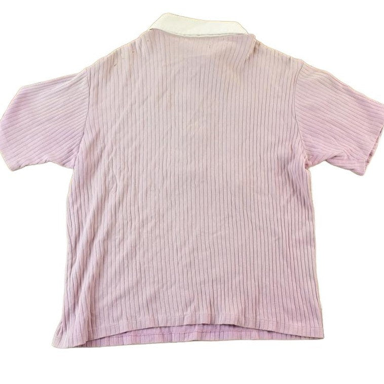 Vintage 1960s Zippered Polo Shirt Men's Small from propervintagecanada