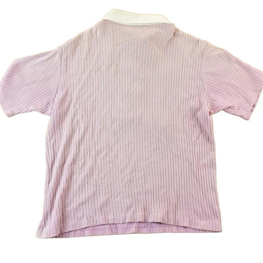 Vintage 1960s Zippered Polo Shirt Men's Small from propervintagecanada