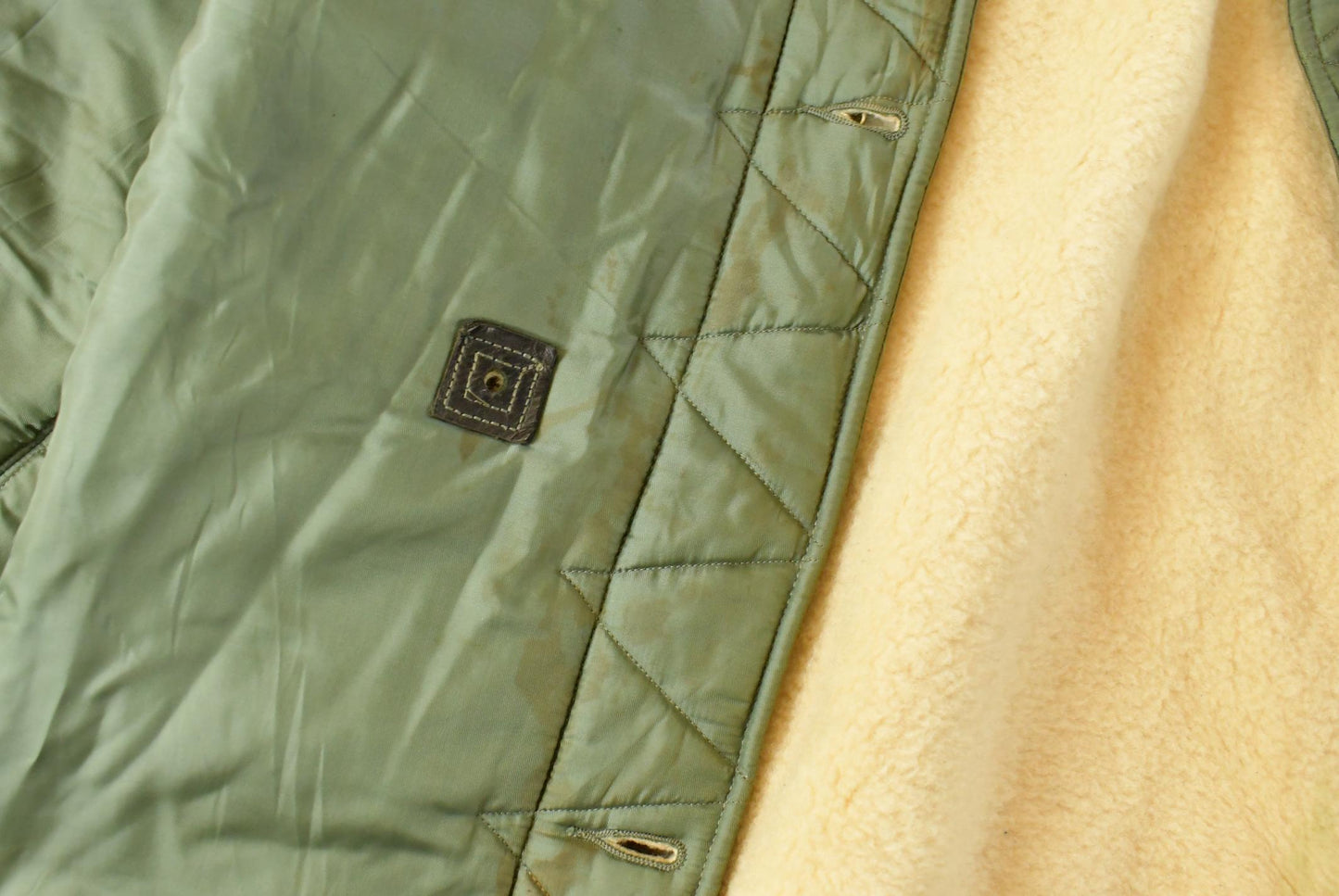 Vintage 1961 Air Force Wool Lining Military Liner Jacket Men's Large Long from propervintagecanada