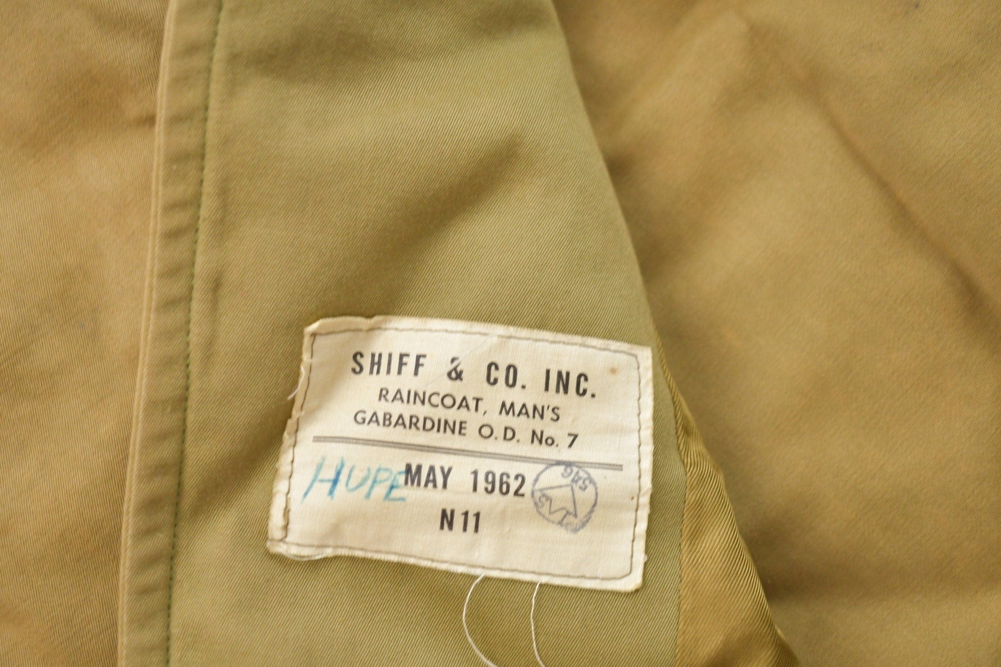 Vintage 1962 Military Full Length Rain Coat Men's Large from propervintagecanada