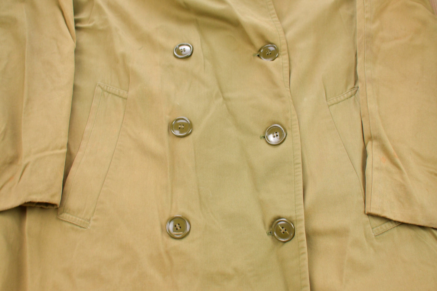 Vintage 1962 Military Full Length Rain Coat Men's Large from propervintagecanada