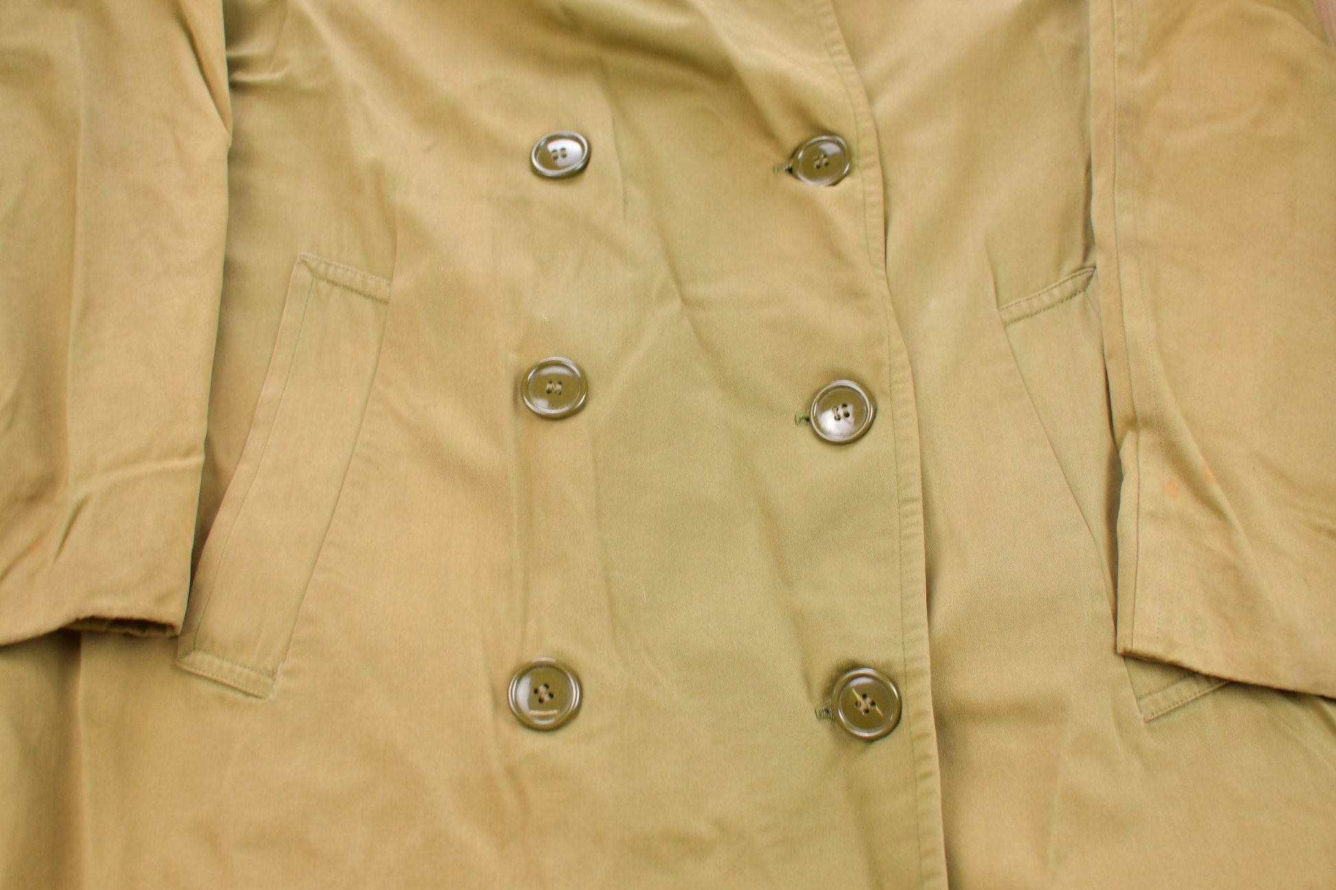 Vintage 1962 Military Full Length Rain Coat Men's Large from propervintagecanada