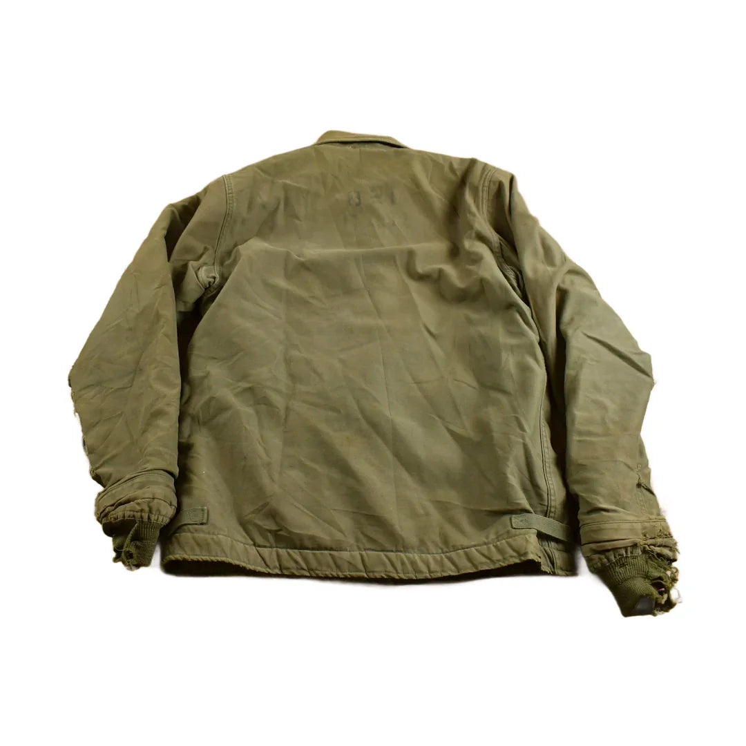 Vintage 1962 N Navy Deck Jacket Men's Medium from propervintagecanada