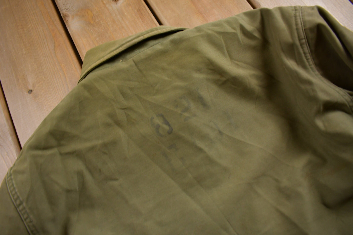 Vintage 1962 N Navy Deck Jacket Men's Medium from propervintagecanada
